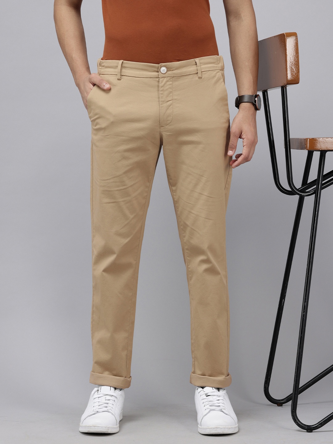 

U.S. Polo Assn. Men Denver Slim Fit Trousers, Khaki