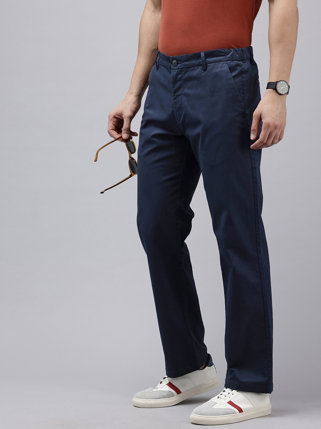 

U.S. Polo Assn. Men Riley Straight Fit Trousers, Navy blue
