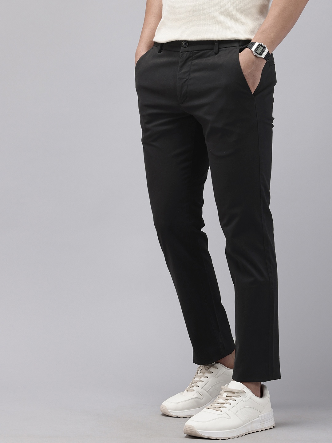

U.S. Polo Assn. Men Austin Trim Fit Trousers, Black