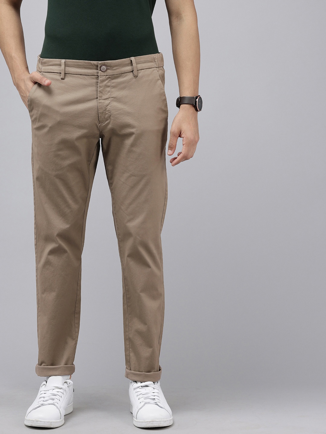 

U.S. Polo Assn. Men Austin Trim Fit Trousers, Brown