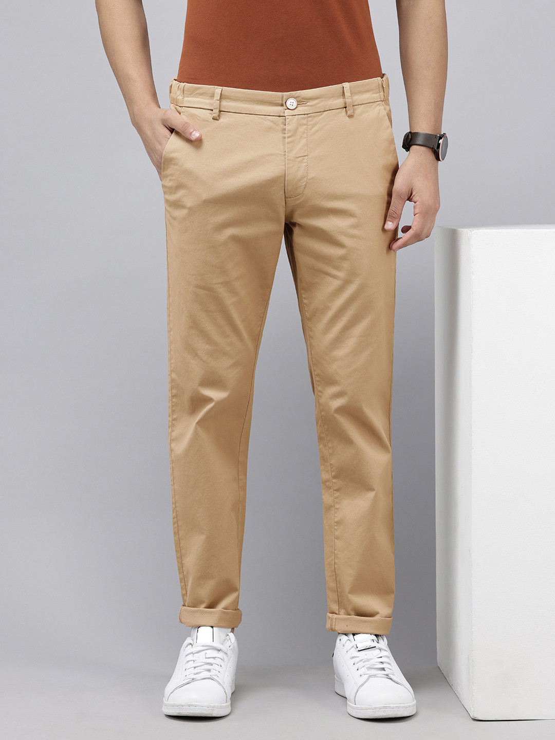 

U.S. Polo Assn. Men Austin Trim Fit Trousers, Khaki