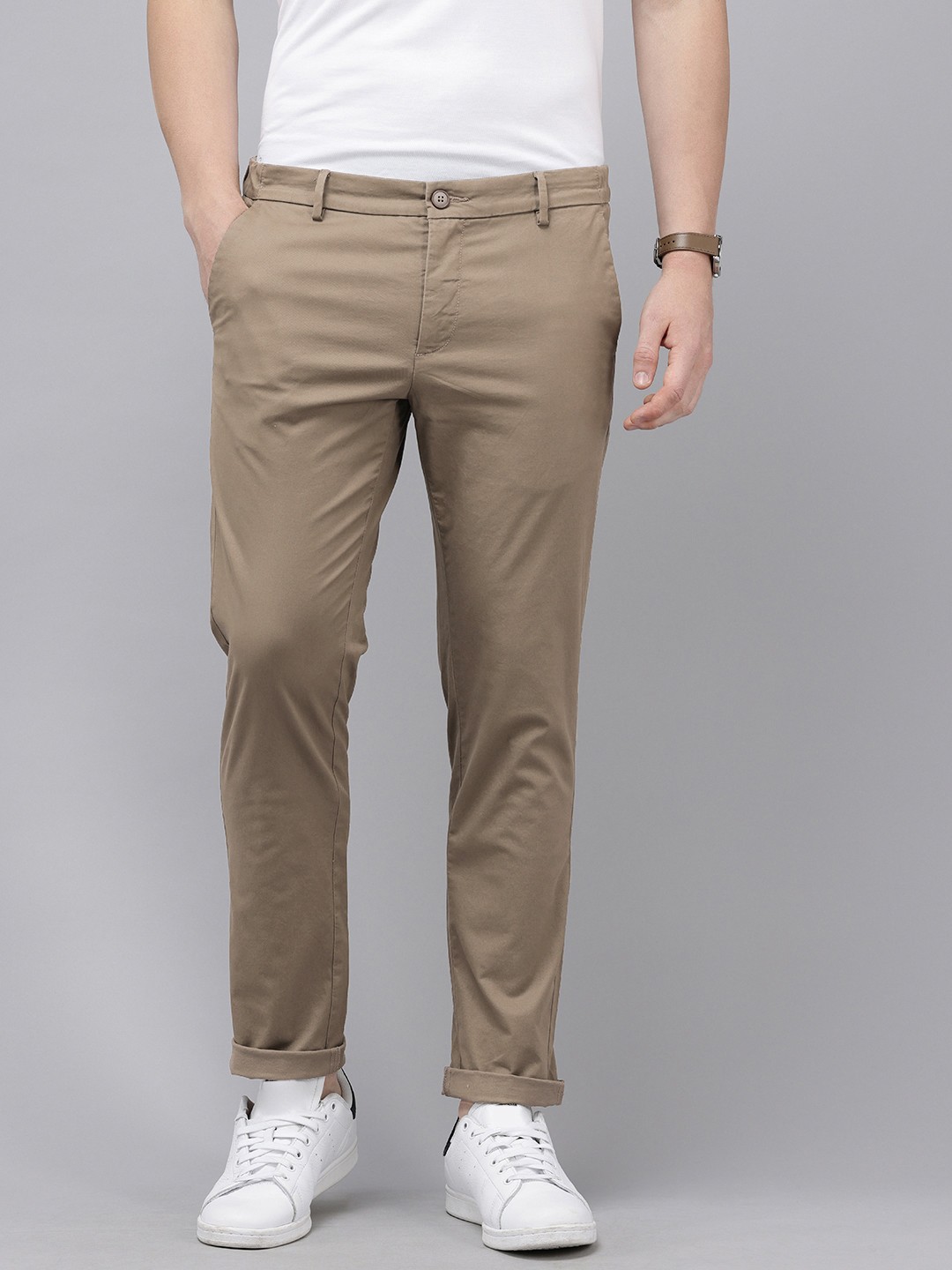 

U.S. Polo Assn. Men Denver Slim Fit Trousers, Brown