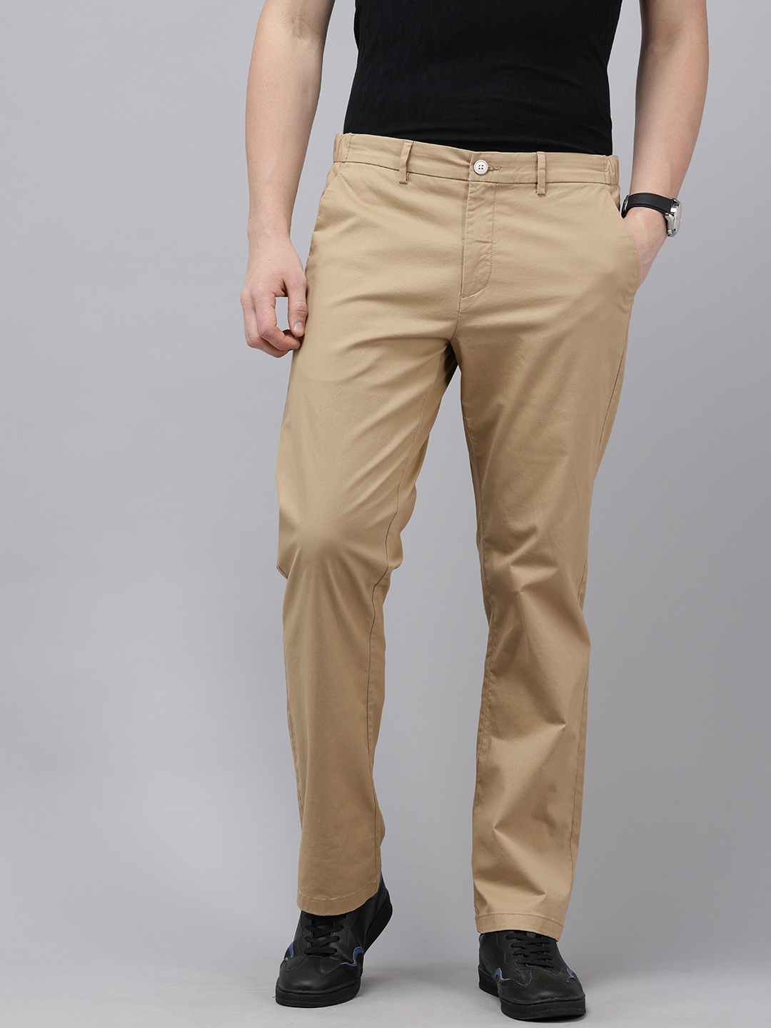 

U.S. Polo Assn. Men Riley Straight Fit Trousers, Khaki