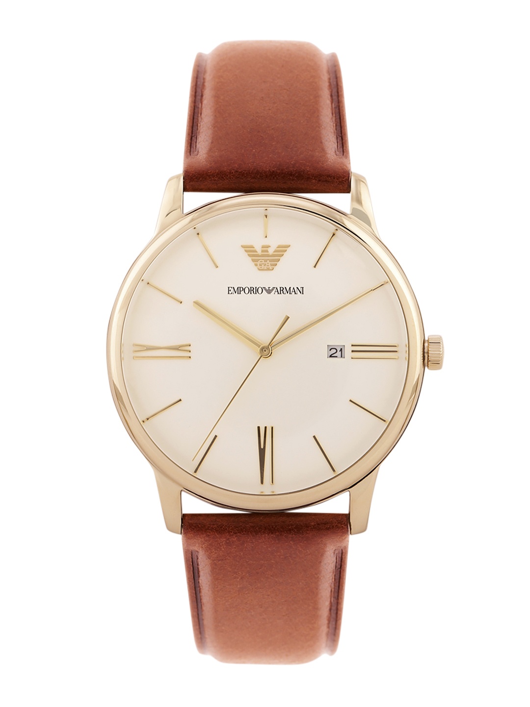 

Emporio Armani Men Analogue Watch AR11610I, Cream