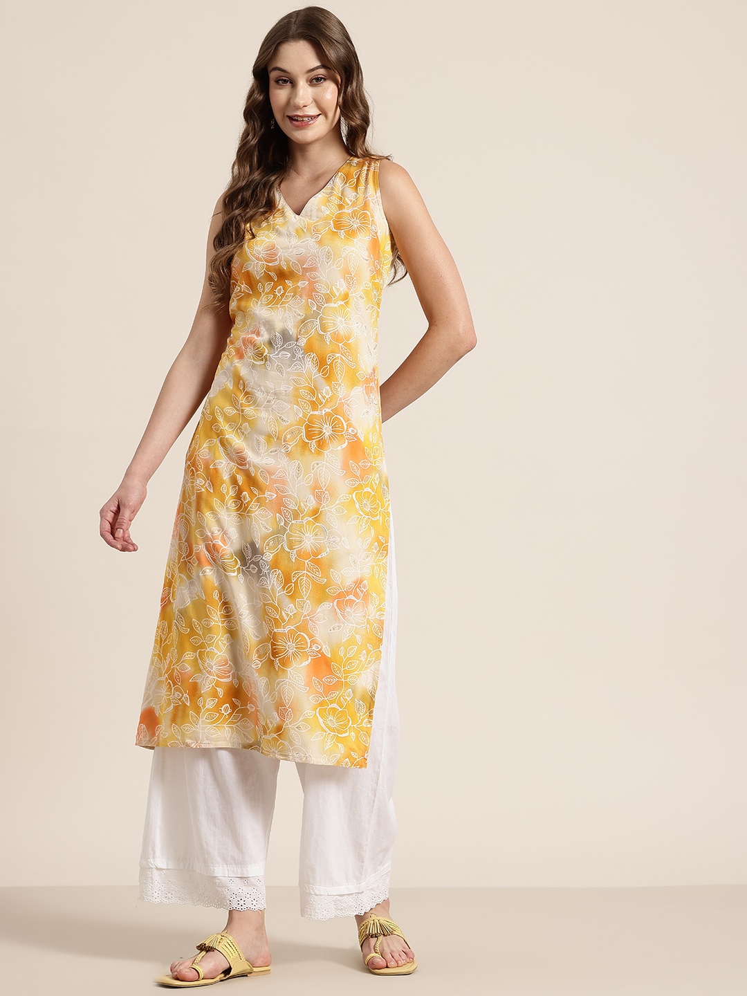 

HERE&NOW Floral Printed Kurta, Multi