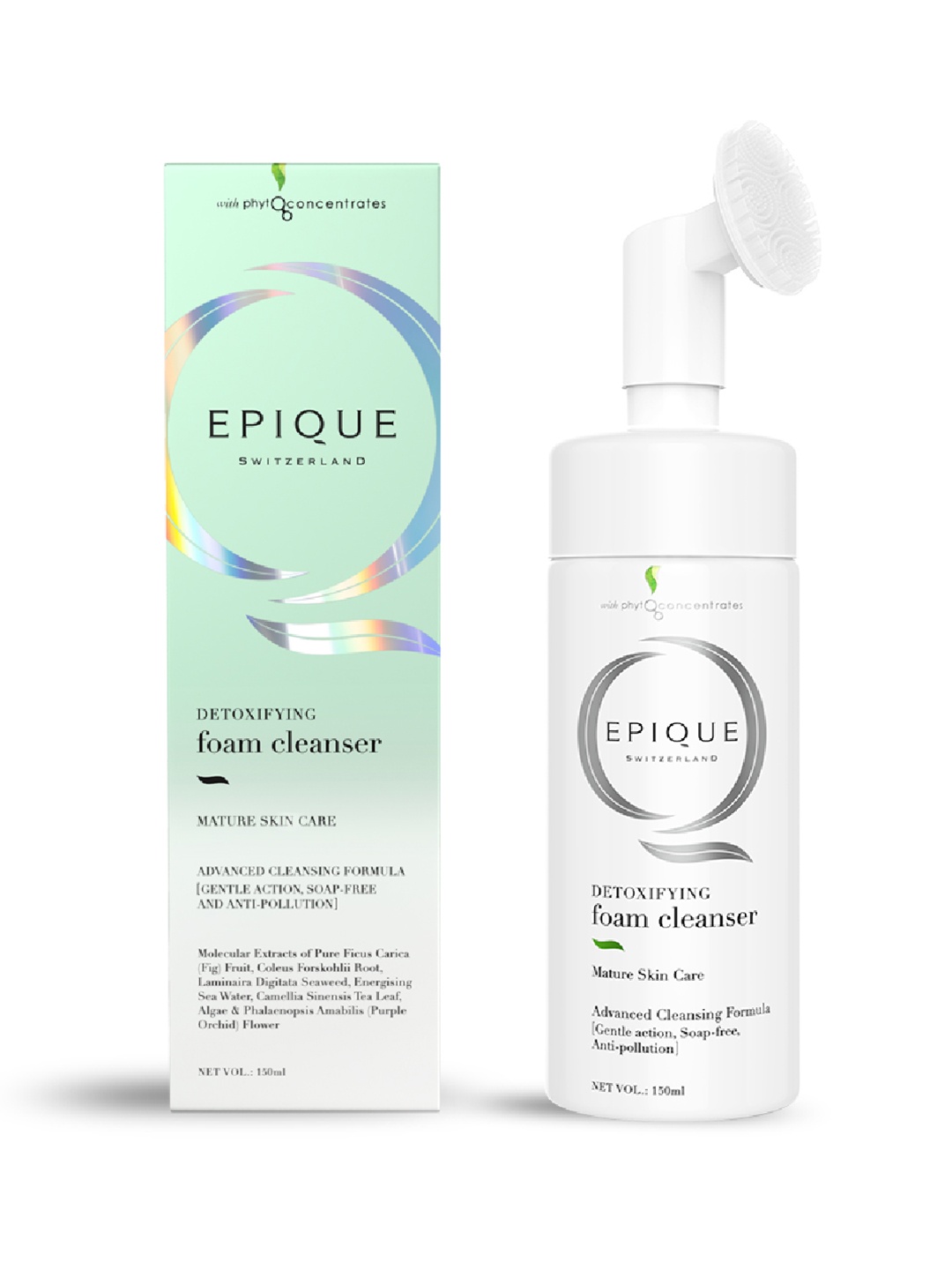 

EPIQUE Detoxifying Foam Cleanser Removes Makeup & Impurities - 150 ml, White