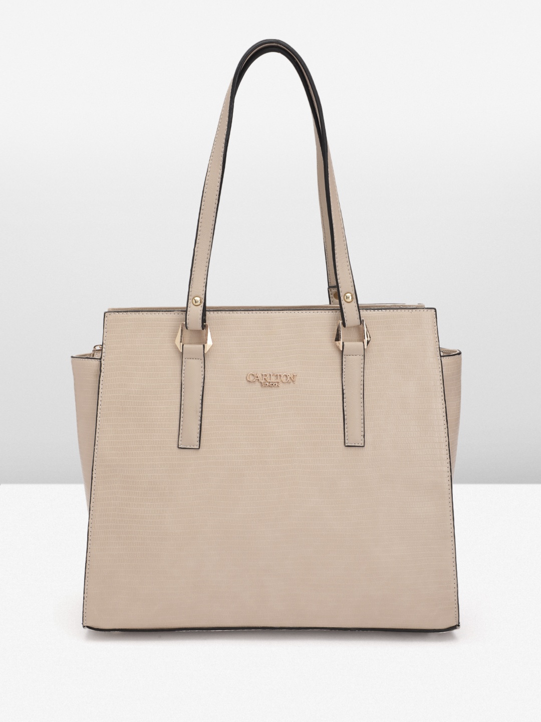 

Carlton London Textured Shopper Tote Bag, Cream