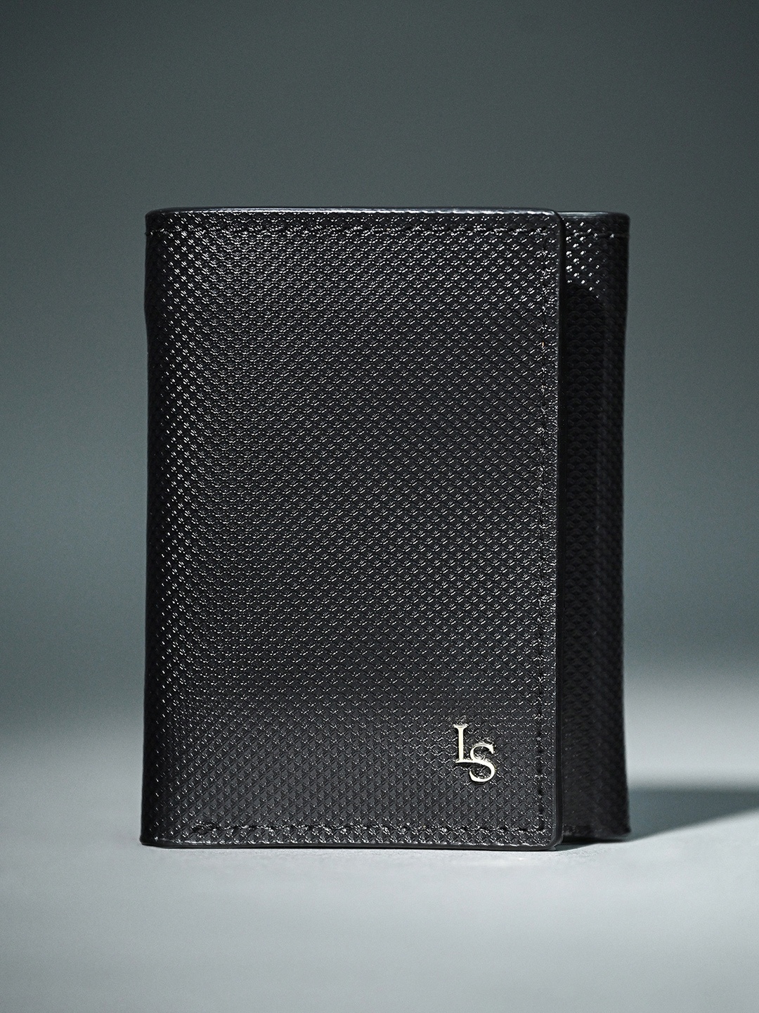 

LOUIS STITCH Men Spanish Leather Trifold Wallet with RFID Protected, Black