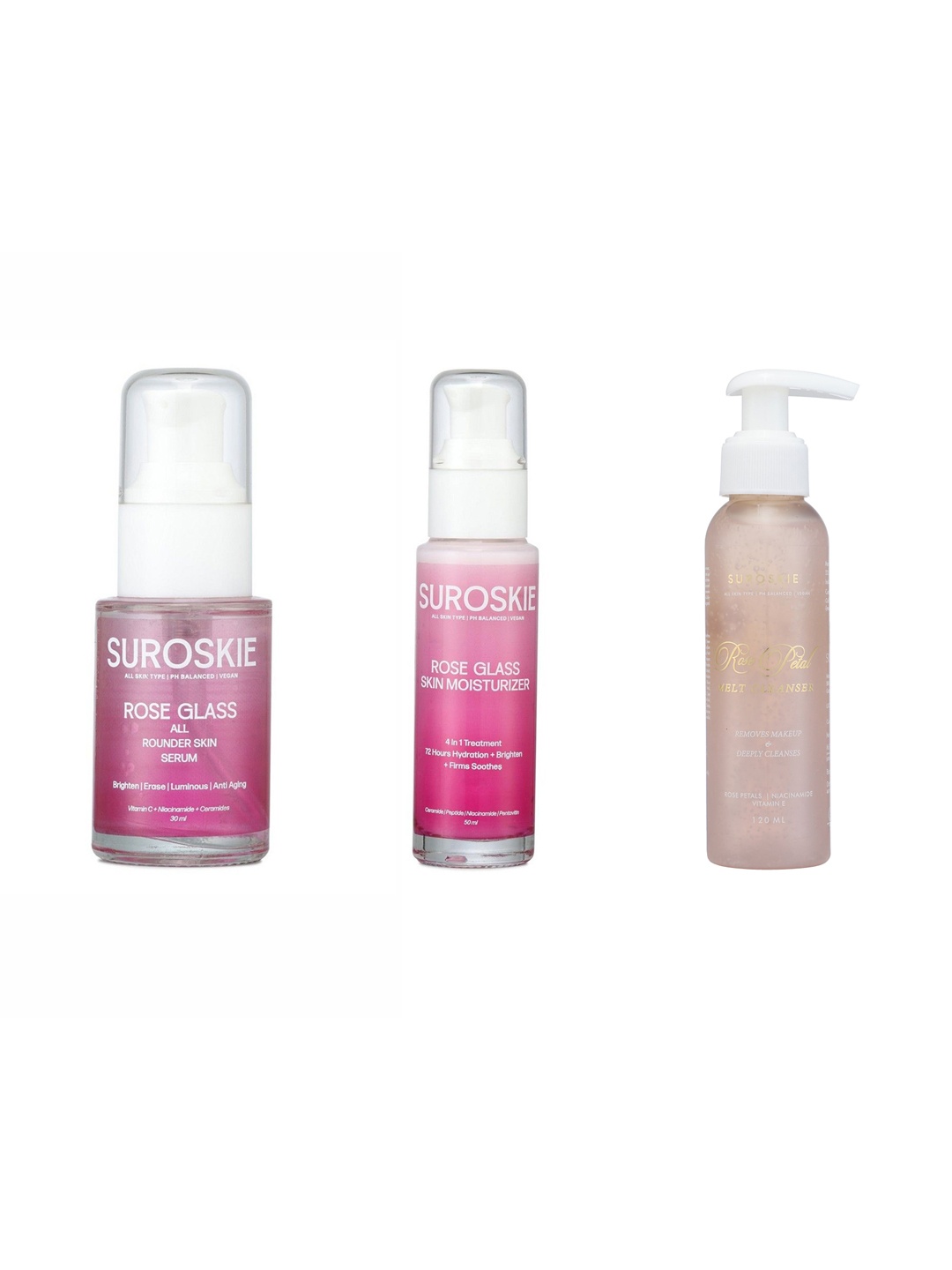 

SUROSKIE Rose Glass Skin Care Combo