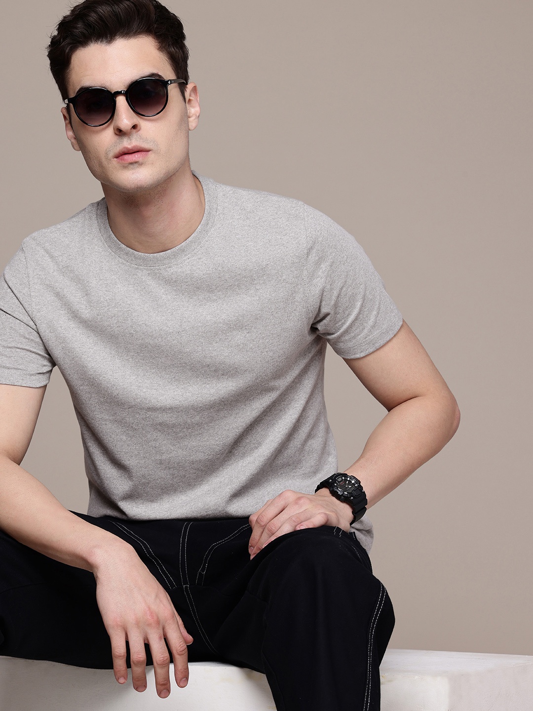 

Moda Rapido Men T-shirt, Grey melange