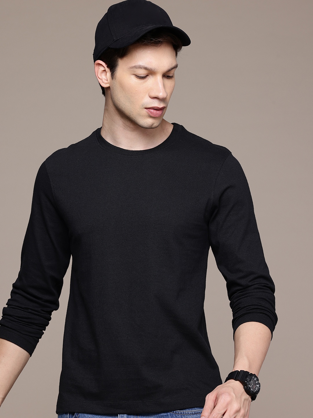 

Moda Rapido Long Sleeves T-shirt, Black