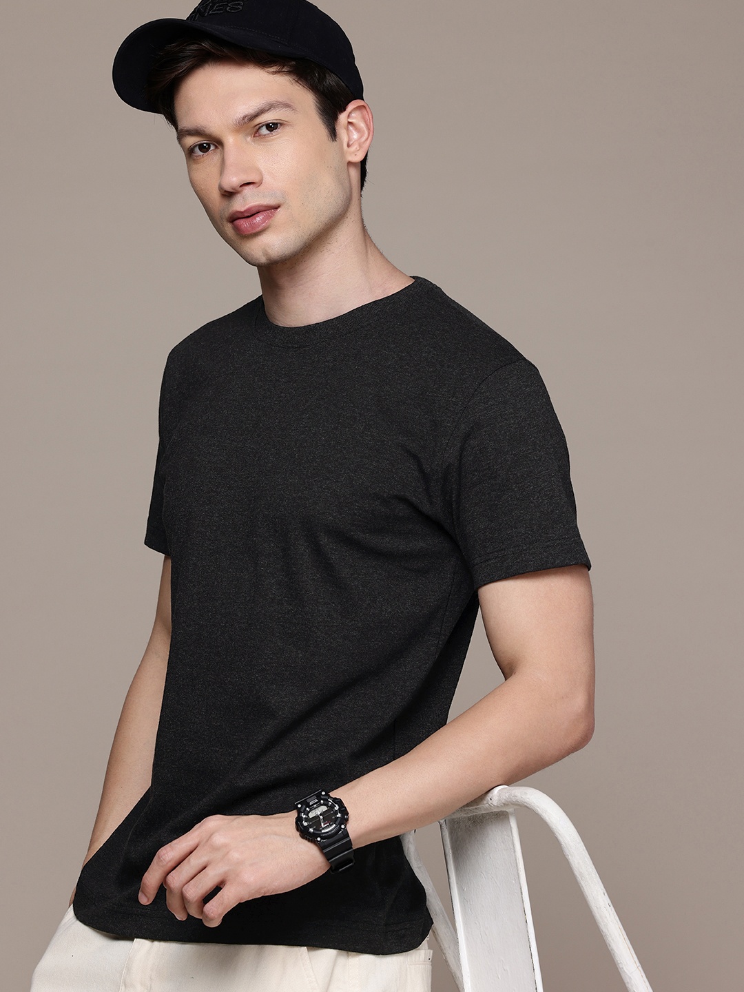 

Moda Rapido Men T-shirt, Charcoal