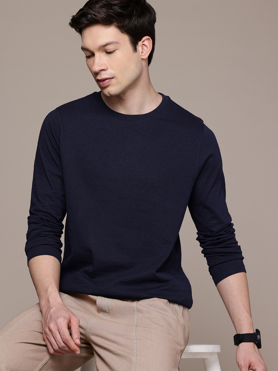 

Moda Rapido Men T-shirt, Navy blue
