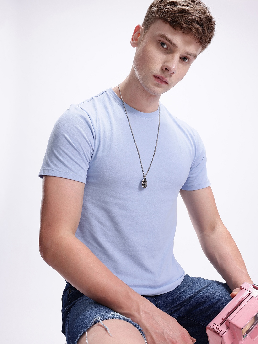 

Kook N Keech Men Pure Cotton T-shirt, Blue