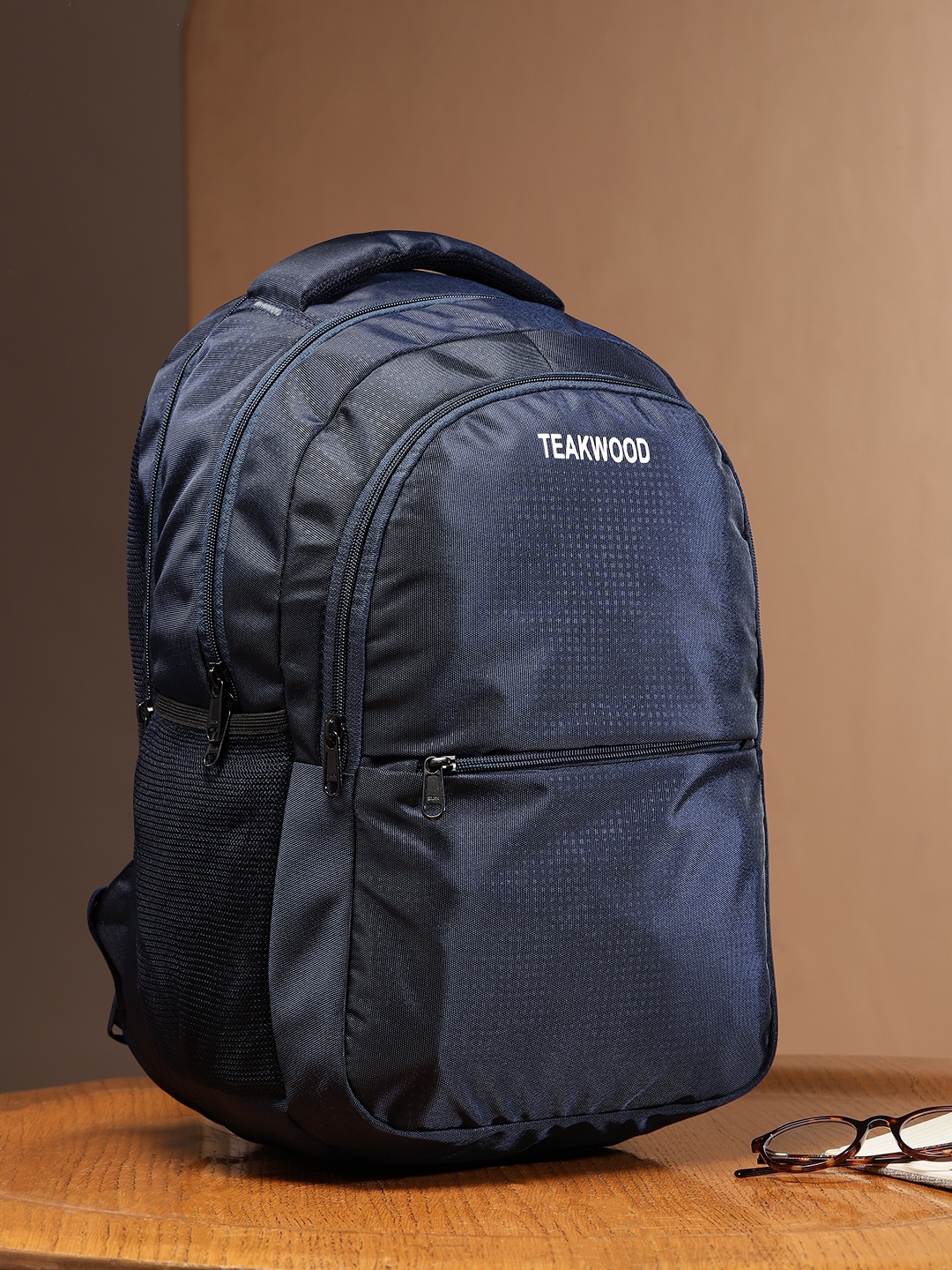 

Teakwood Leathers Unisex Laptop Compartment - 18 inch Backpack, Navy blue