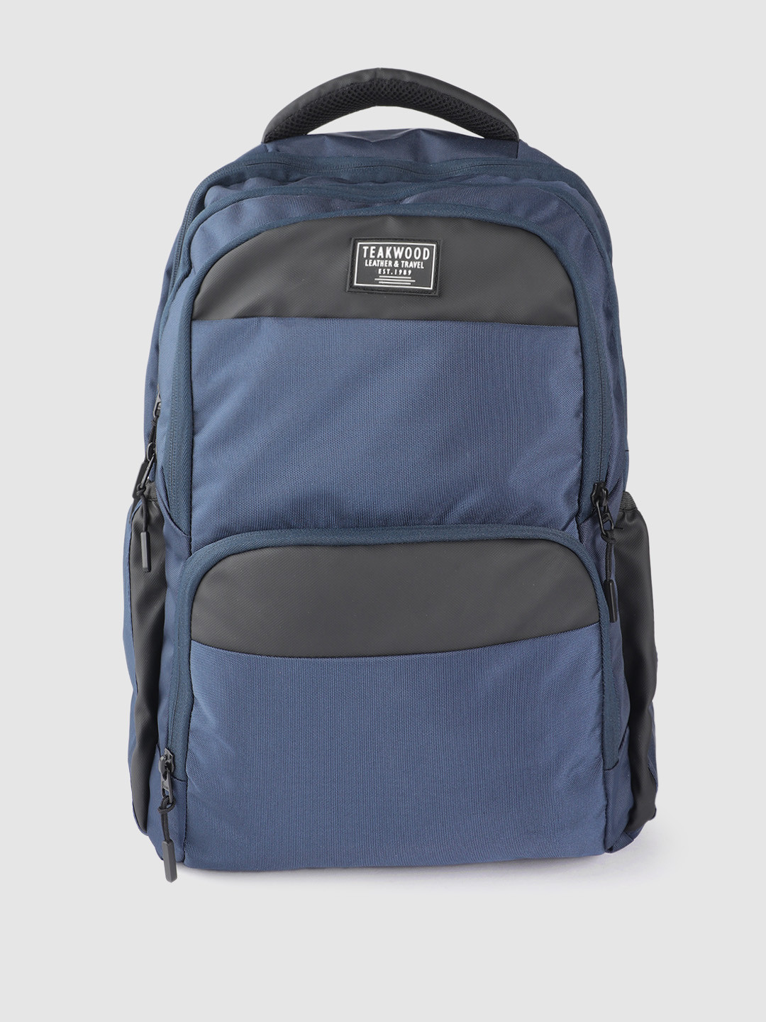 

Teakwood Leathers Unisex Colourblocked Laptop Backpack - 15 Inches, Blue