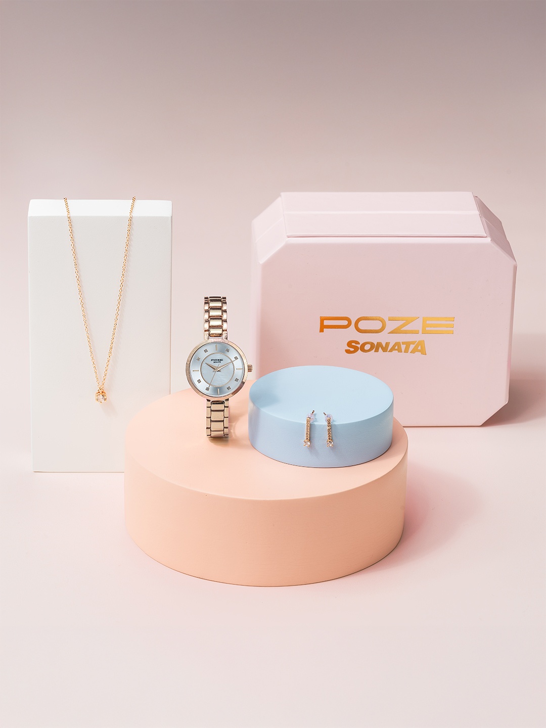 

Sonata Poze Women Dial & Straps Analogue Watch SP80108WM01WF, White