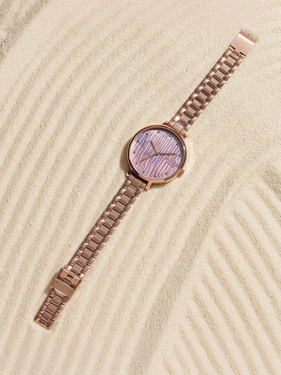 

Sonata Women Poze Brass Dial & Straps Watch SP80110WM01, Pink