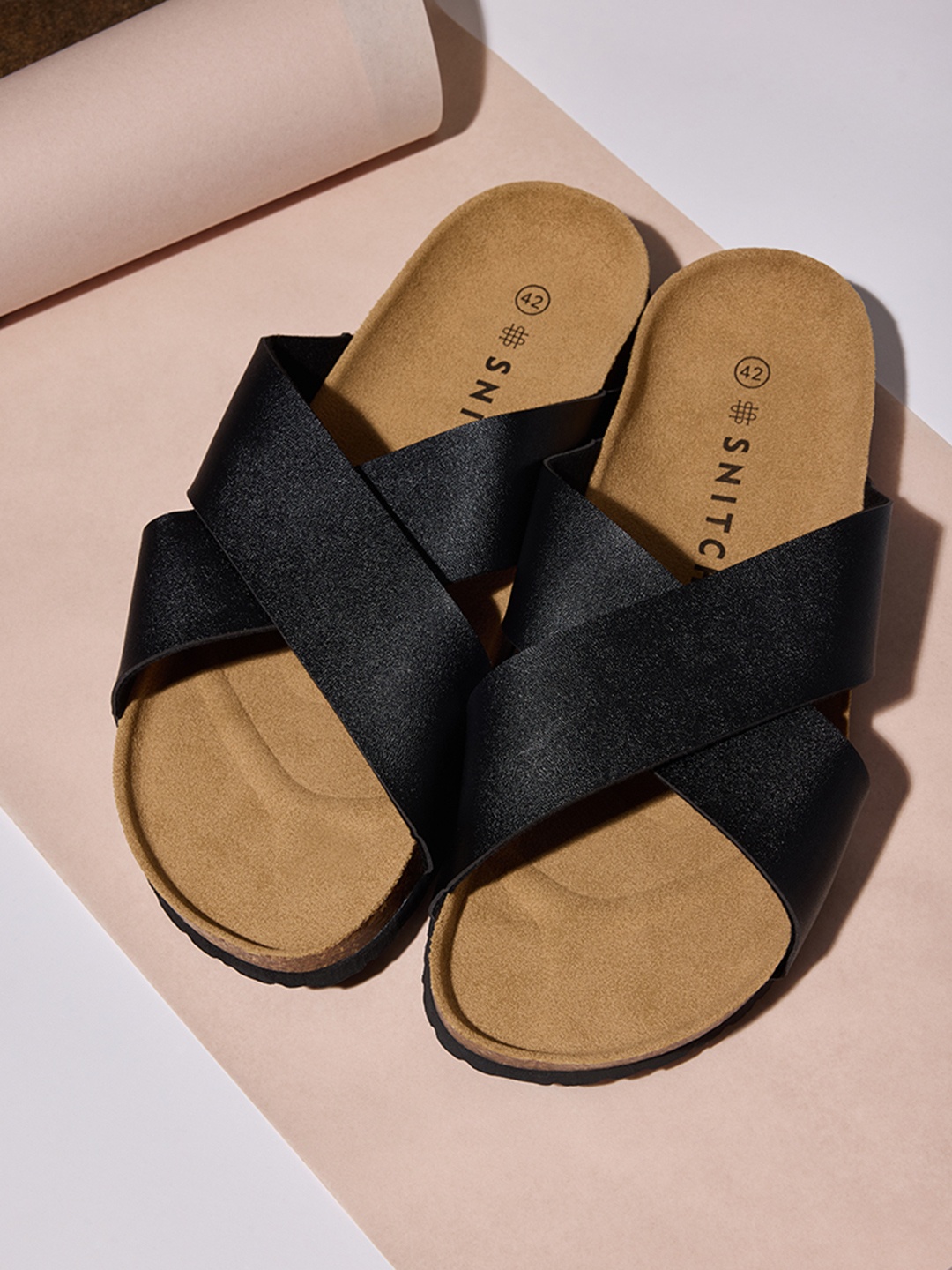 

Snitch Men Slip-On Comfort Sandals, Black