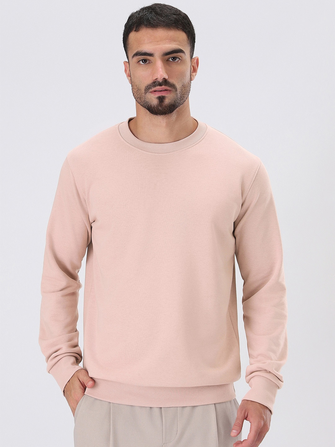 

Banana Club Men Baby Pink Sweatshirt