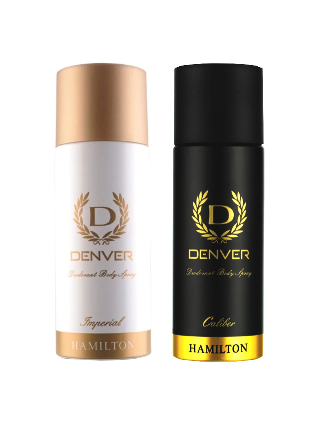 

Denver Men Set of 2 Body Deodorant Spray 50 ml each - Caliber & Imperial, Black