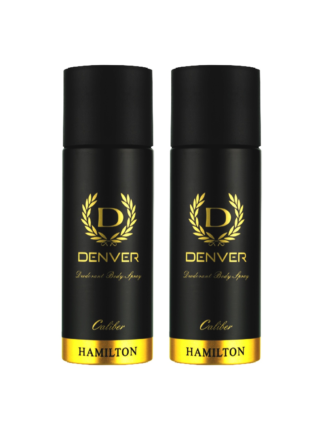 

Denver Men Set of 2 Caliber Nano Body Deodorant Spray - 50 ml each, Black