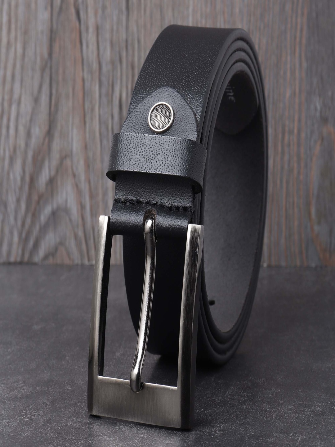 

Provogue Men Leather Formal Belt, Black