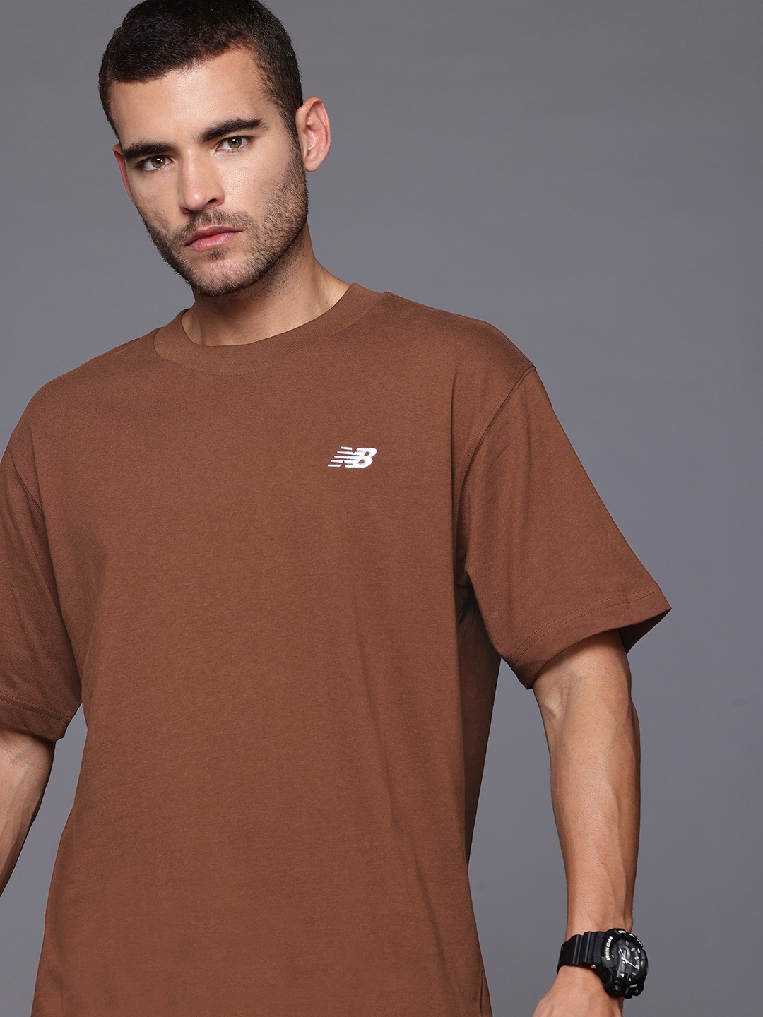 

New Balance Sport Essentials Pure Cotton T-shirt, Brown