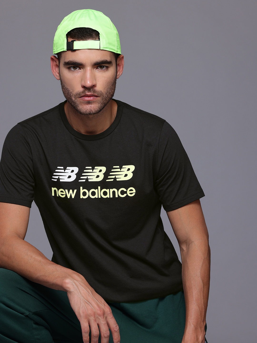 

New Balance Sport Essentials Heathertech Graphic T-Shirt, Black