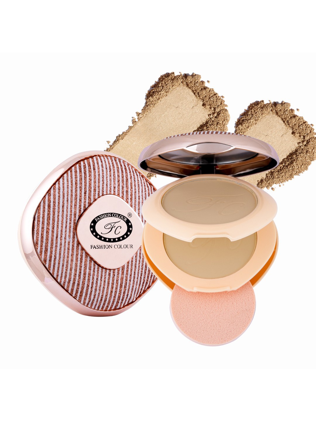 

Fashion Colour 2 - In - 1 Smooth Compact Powder- 20g - Shade- 04, Beige