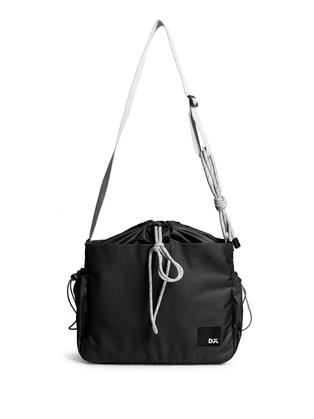 

DailyObjects Unisex Solid Structured Shoulder Bag, Black