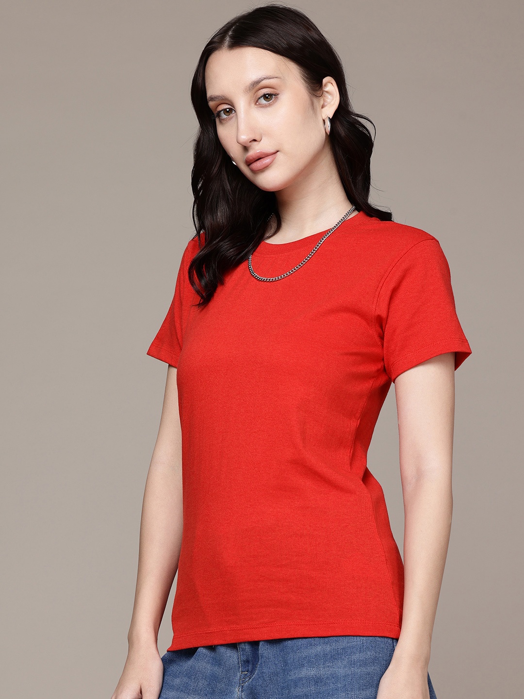 

Moda Rapido Women T-shirt, Red