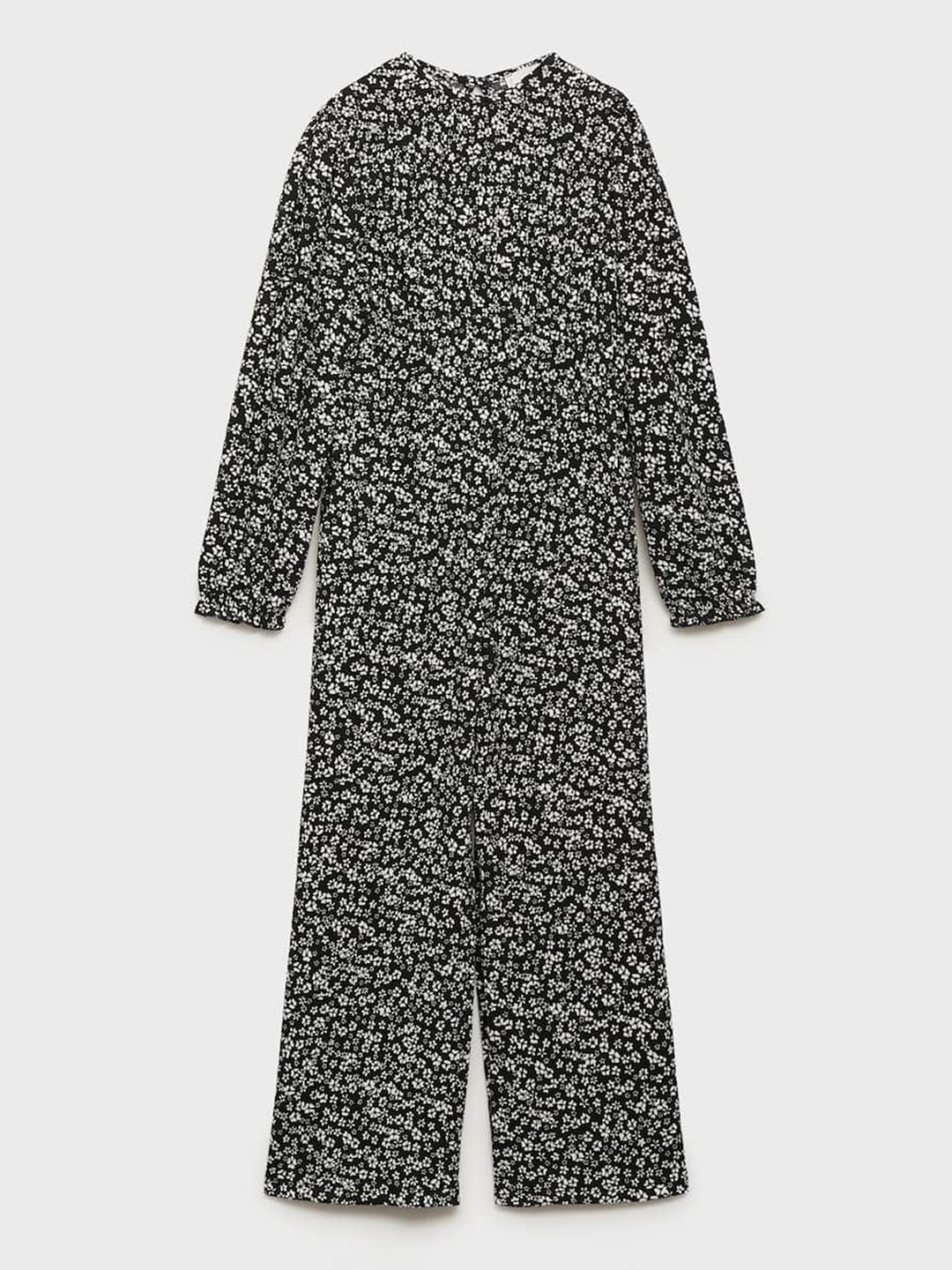 

Mango Kids Girls Floral Printed Basic Jumpsuit, Black