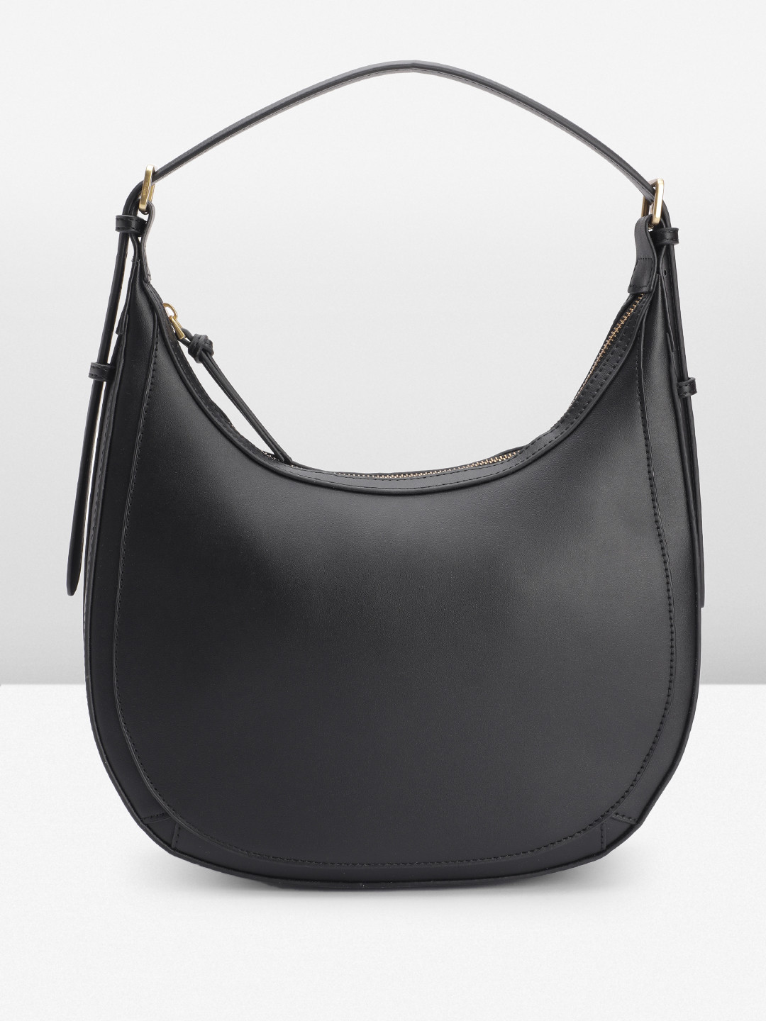 

MANGO Structured Shoulder Bag, Black