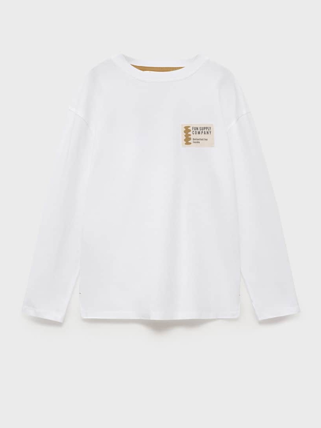 

Mango Kids Boys Typography Printed Pure Cotton T-Shirt, White