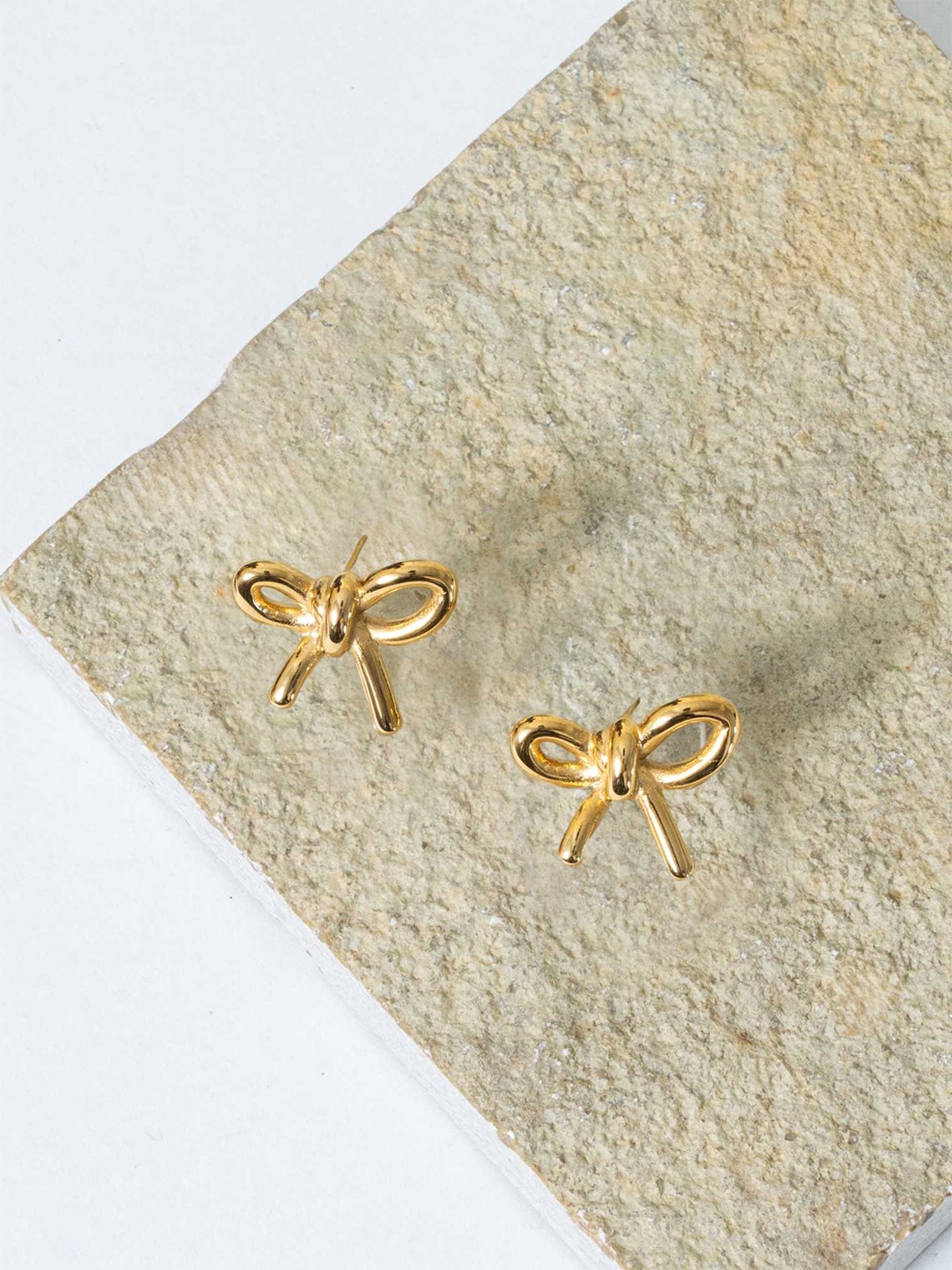 

ZAISHA 18k Gold-Plated Contemporary Shaped Drop Earrings