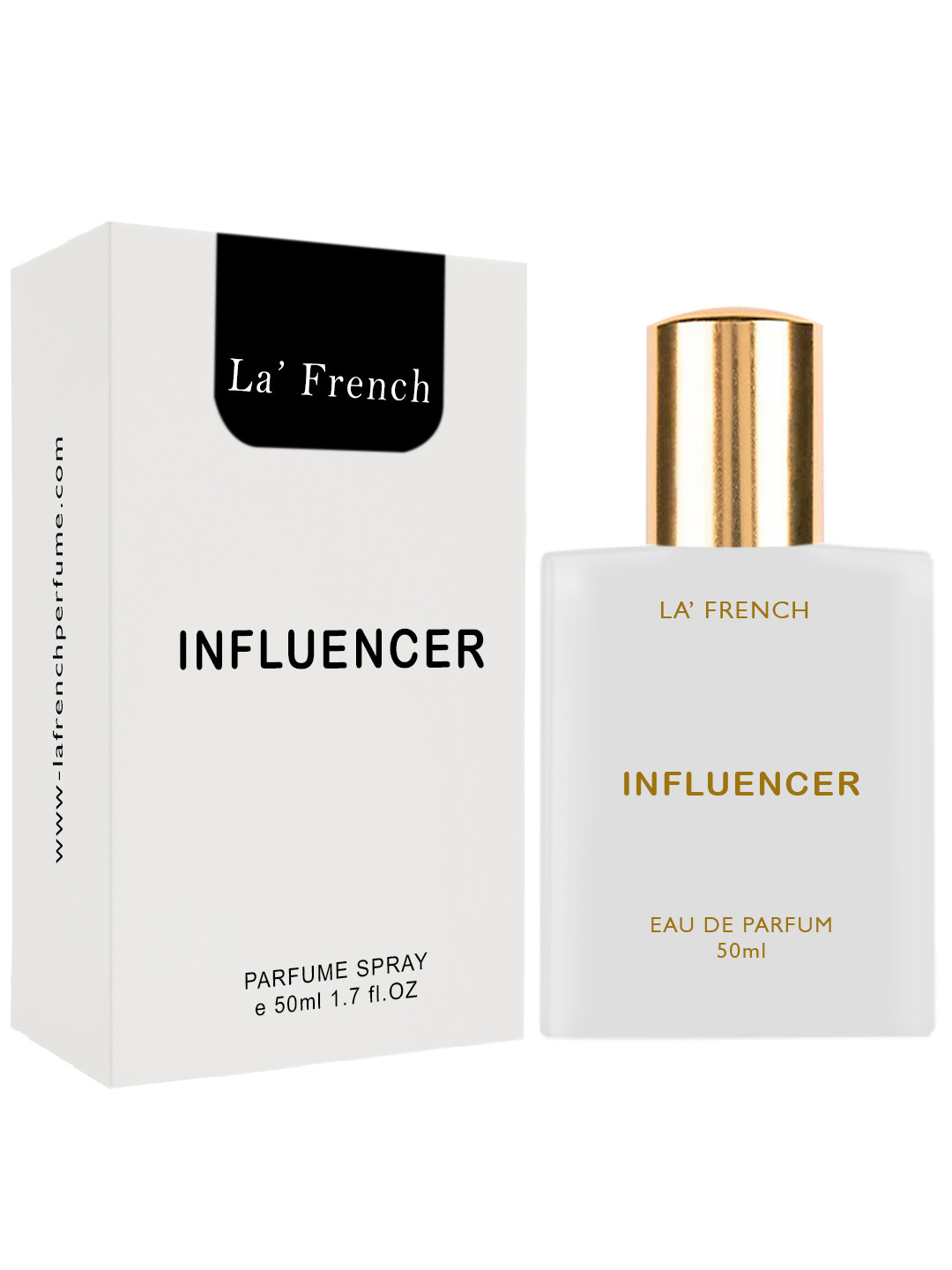 

La French Influencer Long Lasting Eau De Parfum - 50 ml, White