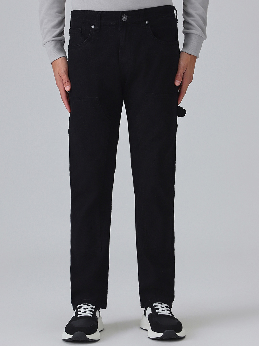 

Banana Club Men Black Cargo Denim