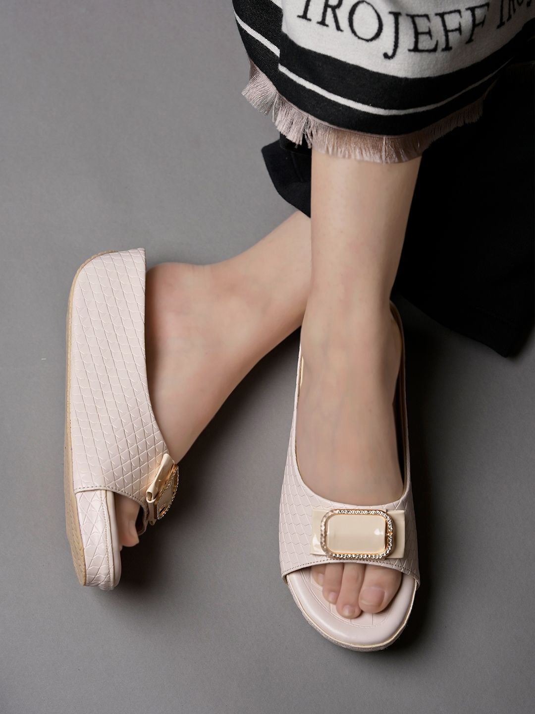 

Shoetopia Platform Sandals, Cream