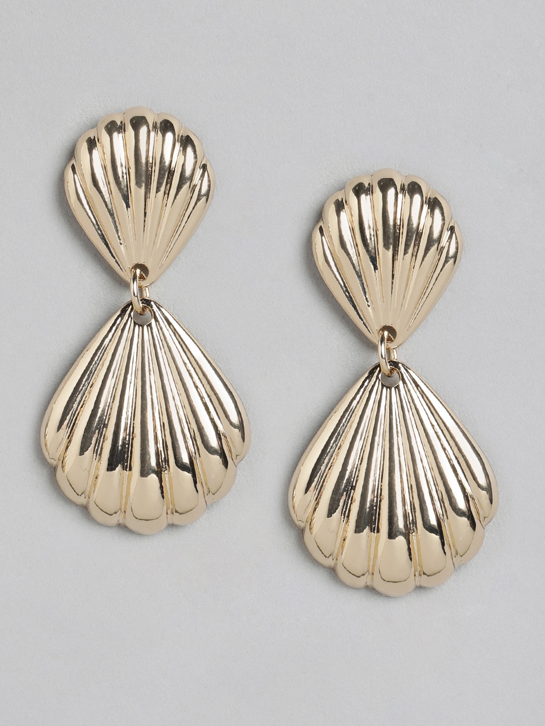 

Forever New Gold-Plated Contemporary Drop Earrings