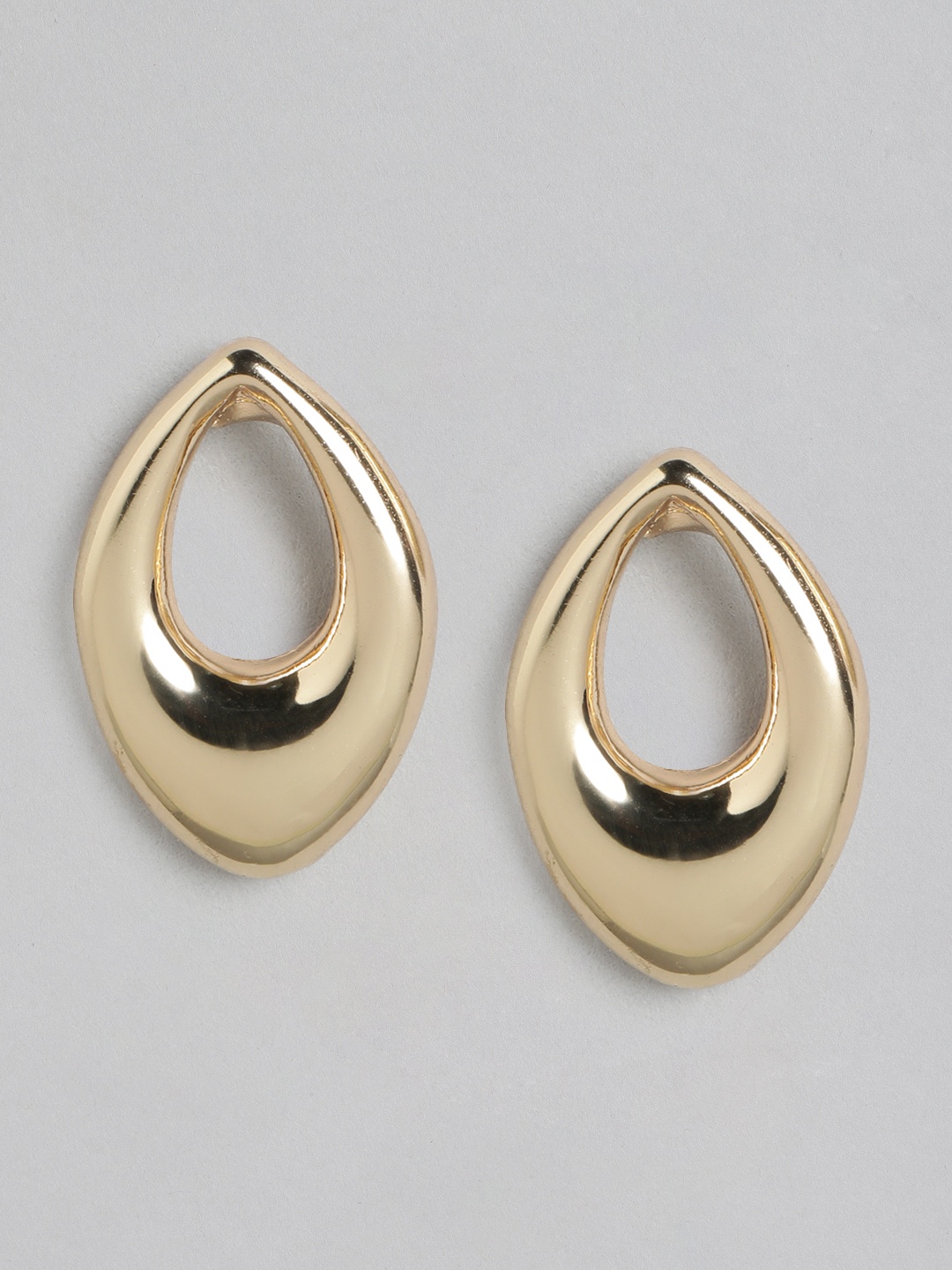 

Forever New Gold-Plated Teardrop Shaped Studs Earrings