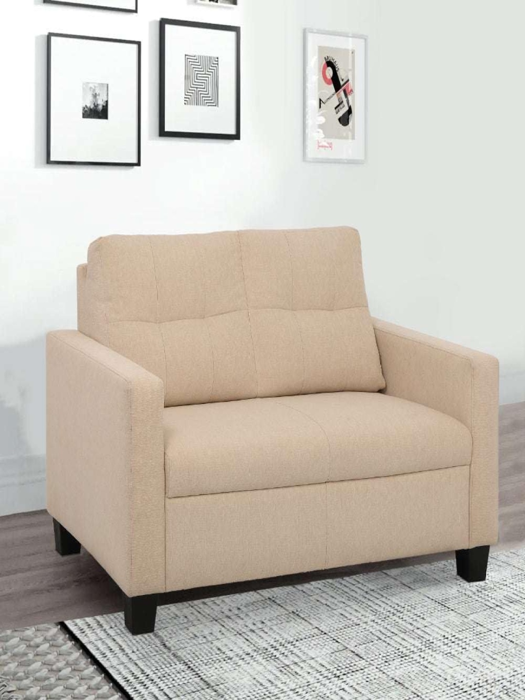 

Duroflex Ease Beige 2 Seater Fabric Sofa