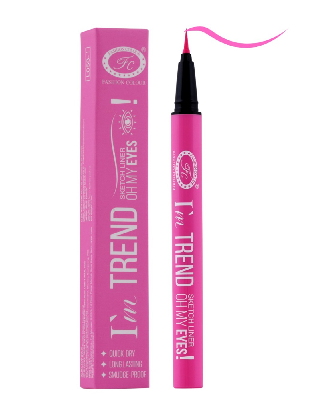 

Fashion Colour I'm Trend Quick Dry & Long Lasting Sketch Eyeliner- 0.7ml - Sakura Pink 01