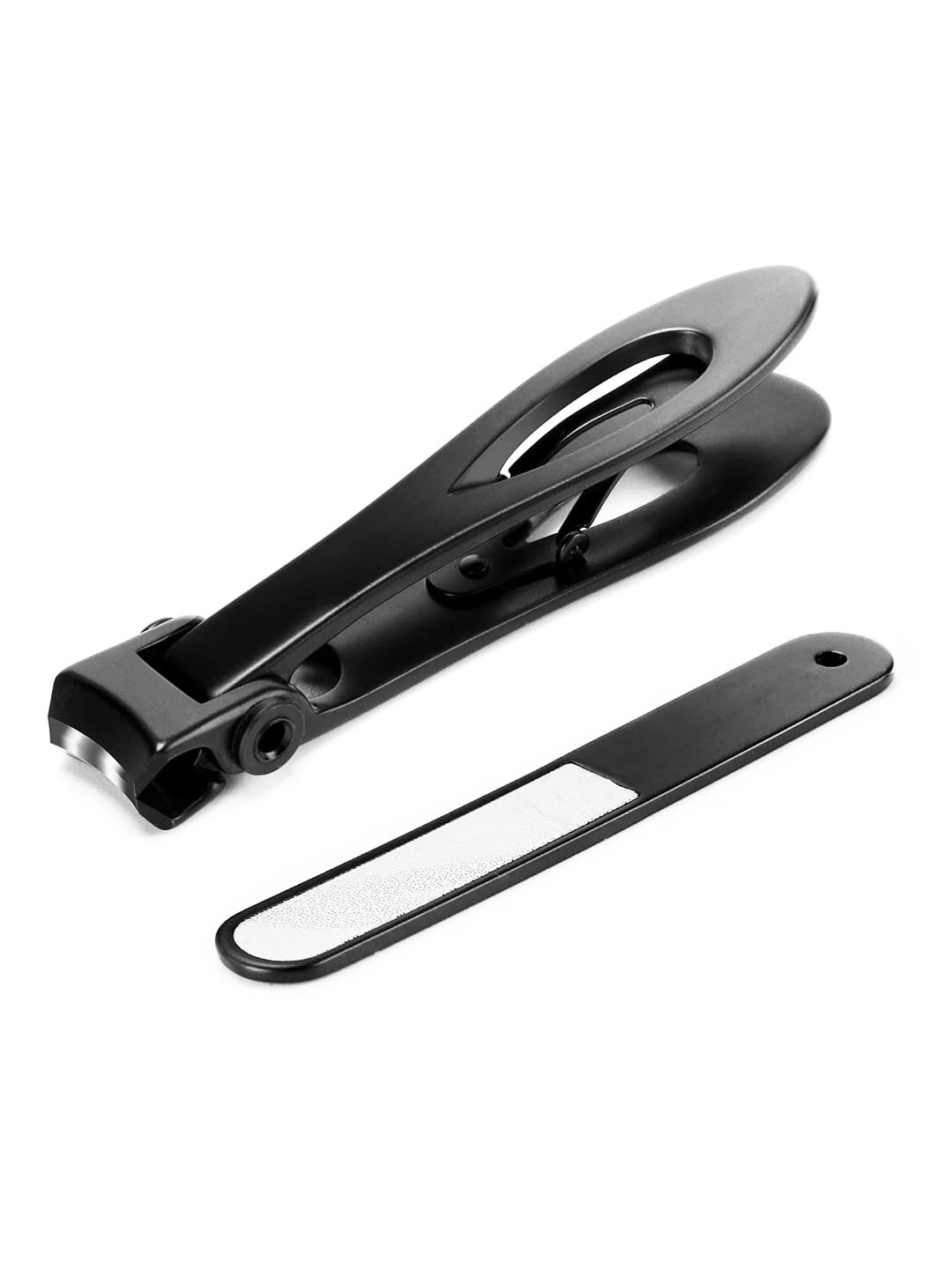 

Gleva Wide Large Jaw Opening Nail Cutter With Nail Filer - Black
