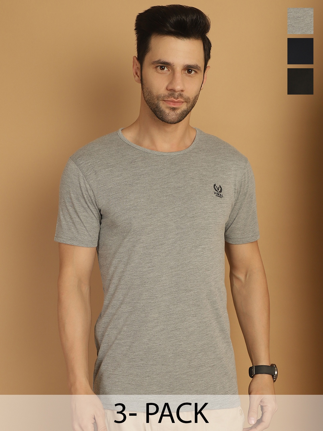 

MACK JONNEY Men 3 Pockets T-shirt, Multi