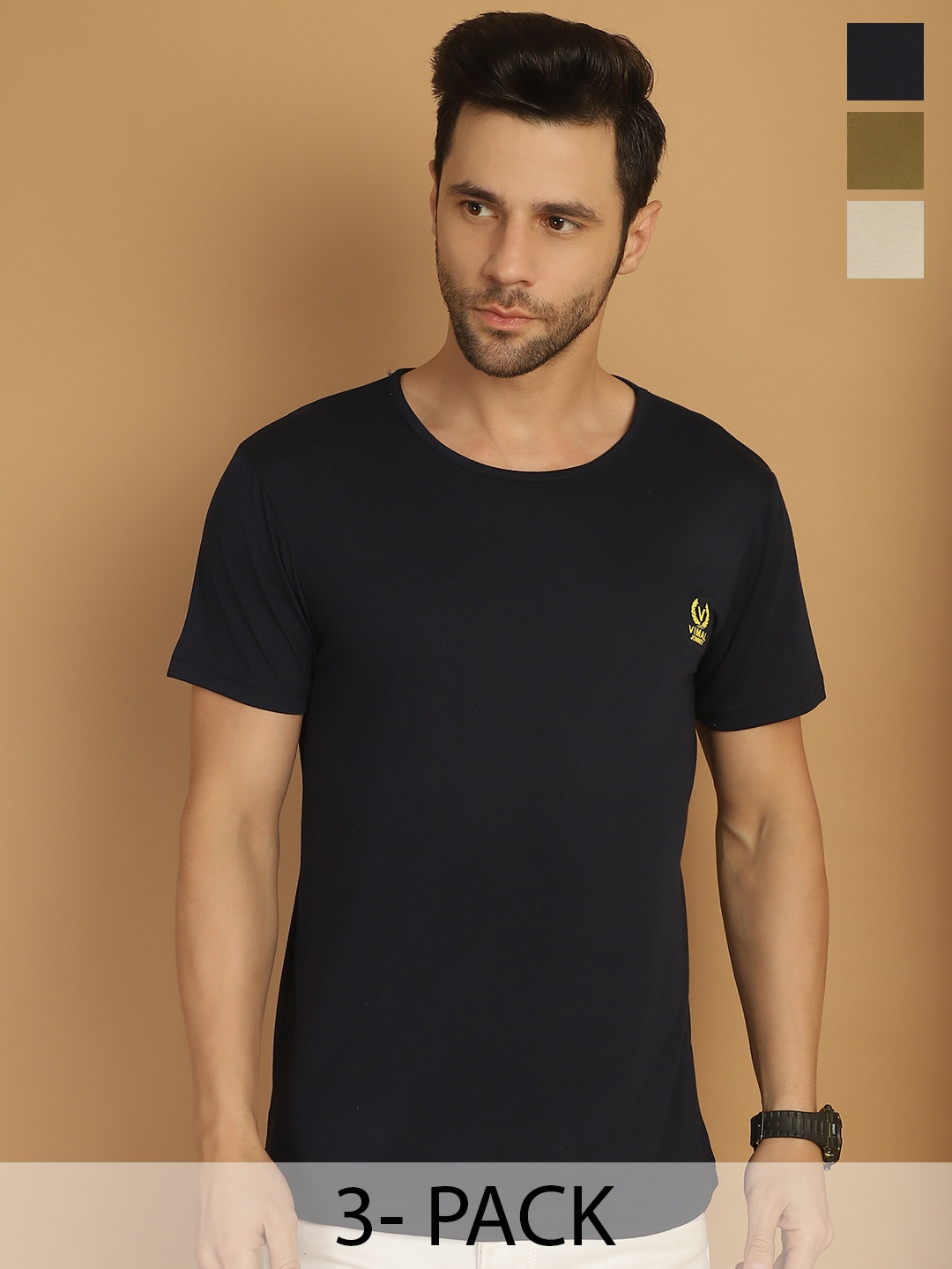 

VIMAL JONNEY Men 3 Pockets T-shirt, Multi