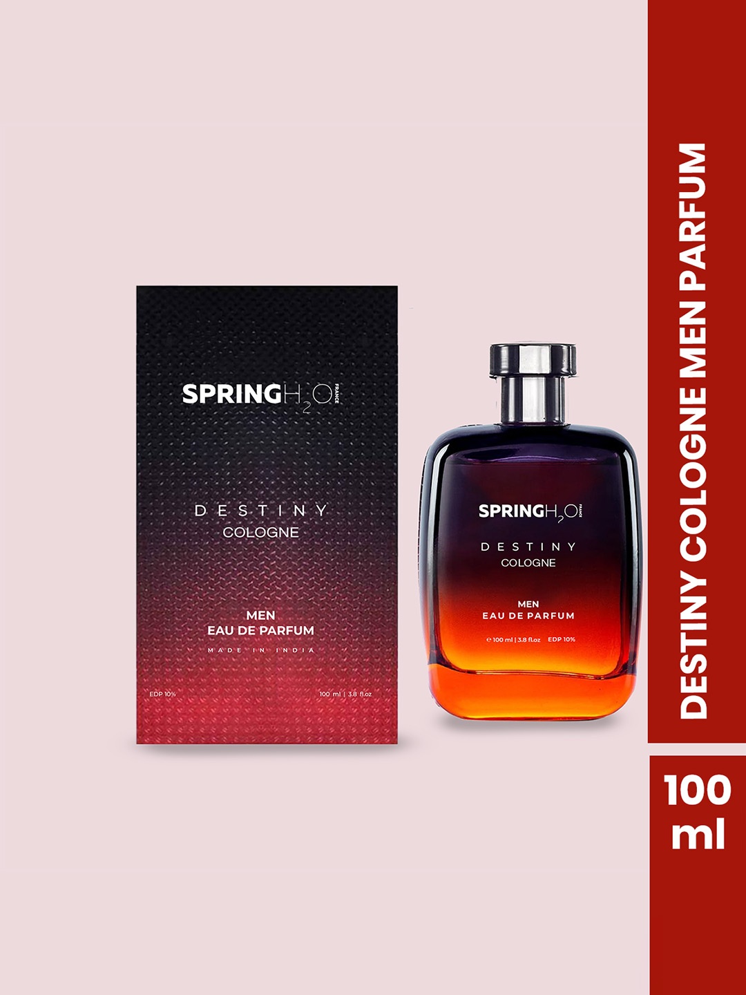 

Spring H2O Men Destiny Cologne Eau de Parfum - 100 ml, Red