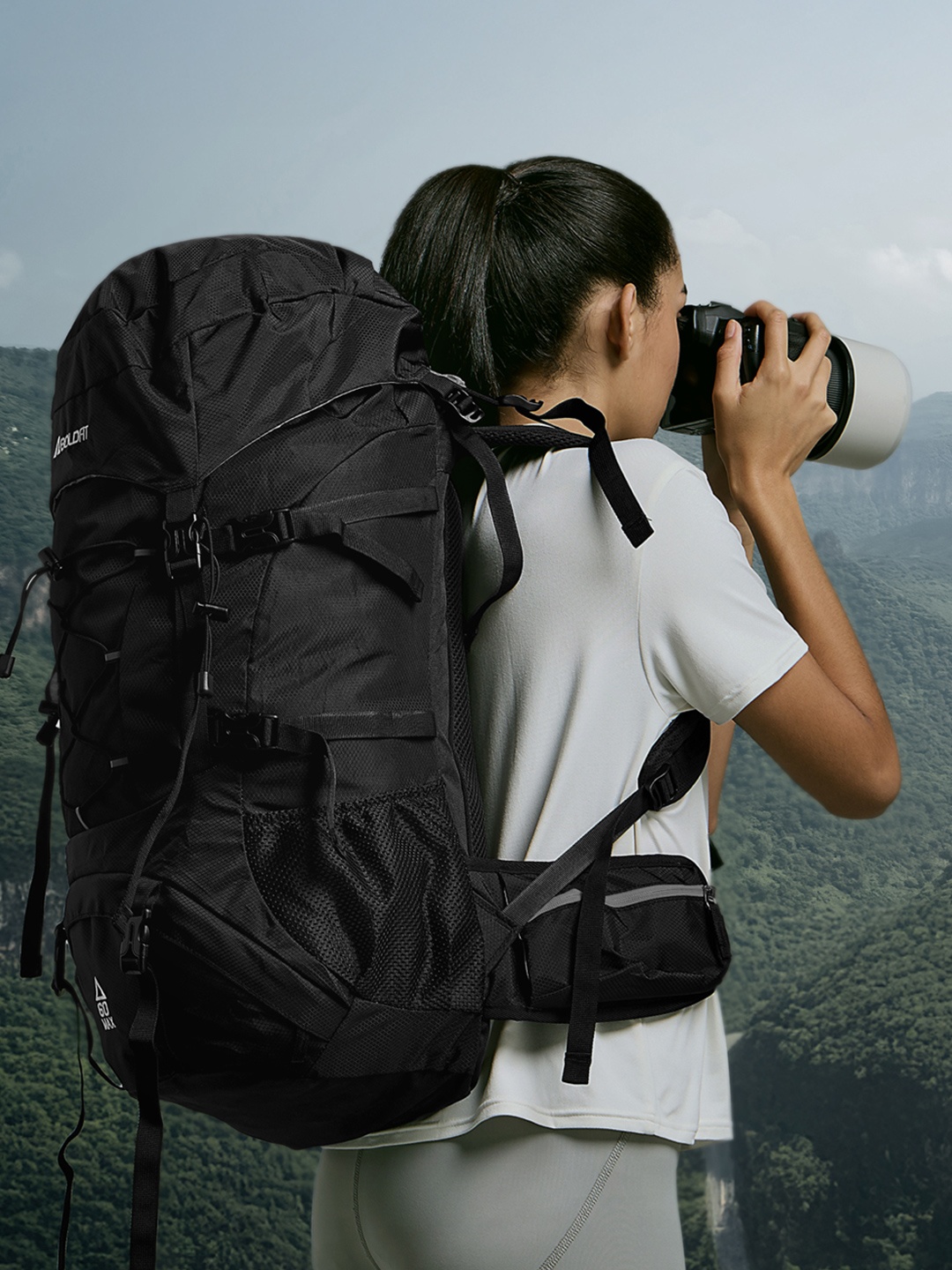 

Boldfit Trail Max Black Rucksack Bag