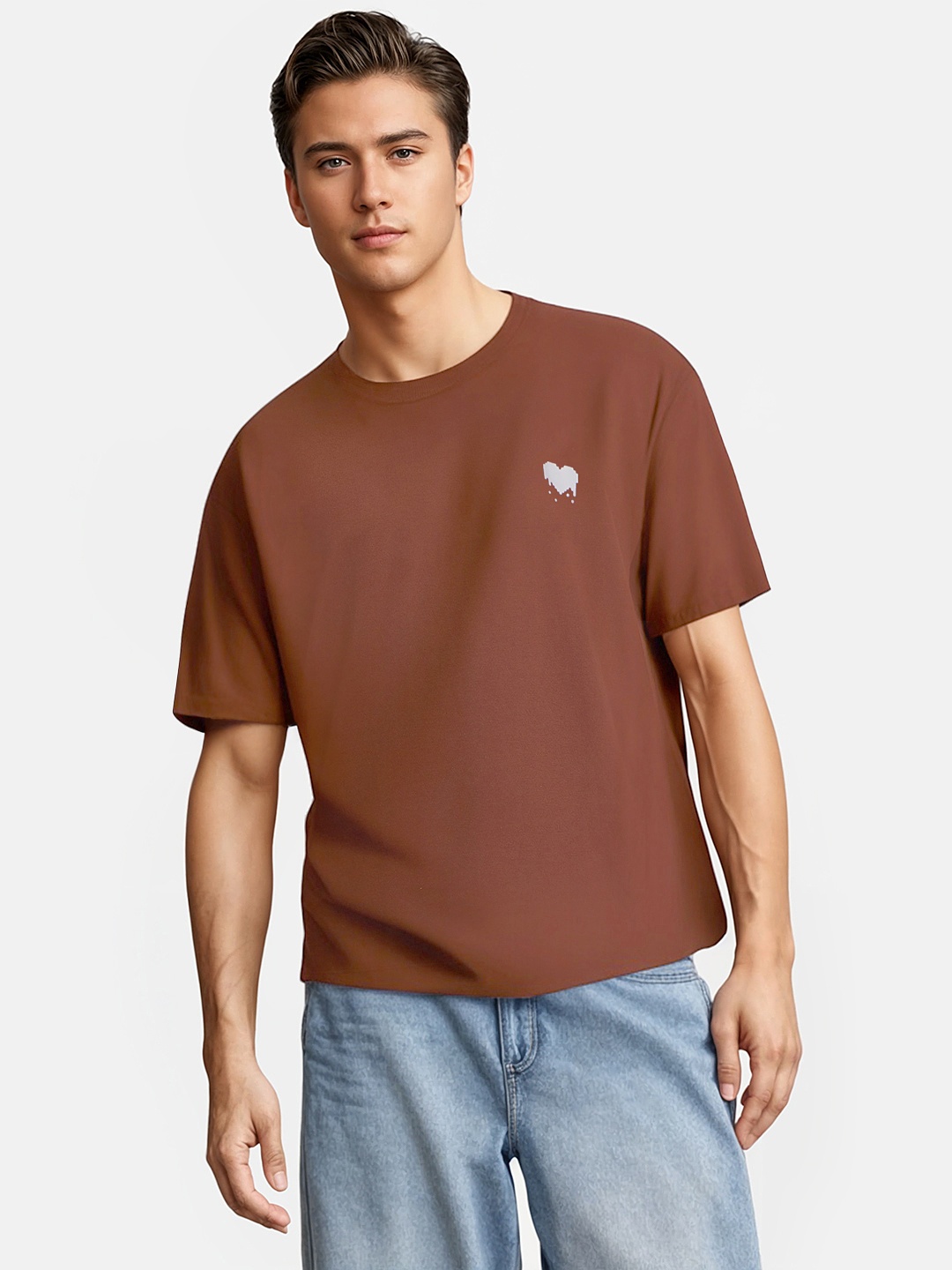 glitchez Drop-Shoulder Sleeves Oversized T-shirt