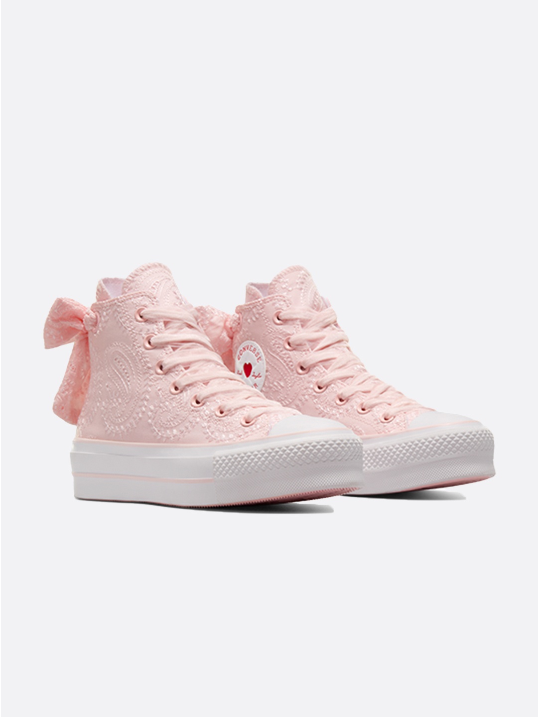 

Converse Women Chuck Taylor All Star Lift Platform Love Pink Sneakers